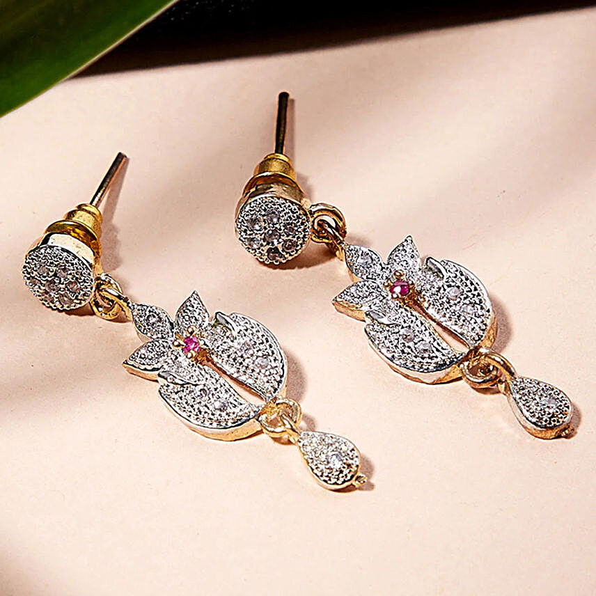 Classical American Diamond Earrings