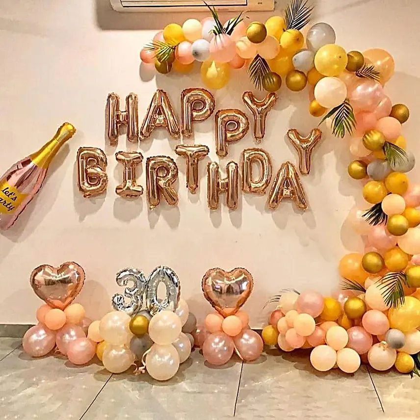 Birthday Personalised Premium Balloon Decor