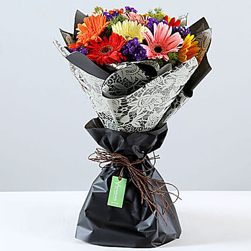 Send Online Colorful Gerbera Bouquet