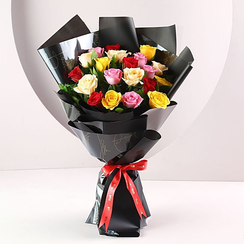 Send Online Glamorous Rose Bouquet:Bunch of Flowers