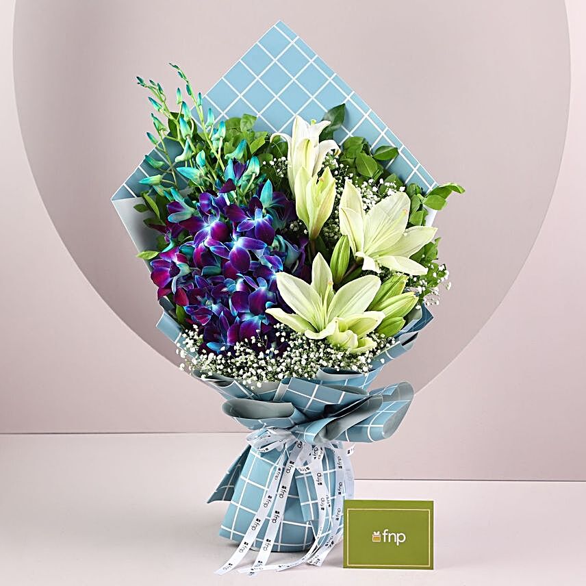 Personalised Elegant Mix Flower Bouquet