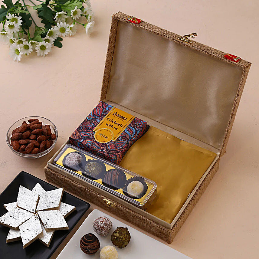 Shakkr Gourmet Jute Box-SDFH2022009:Send Gifts for Eid Ul Zuha