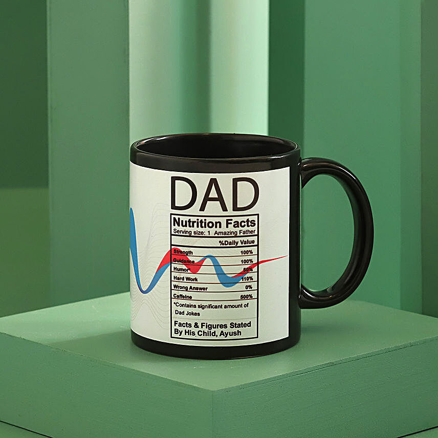 Dad Qualities Personalised Mug Hand Delivery