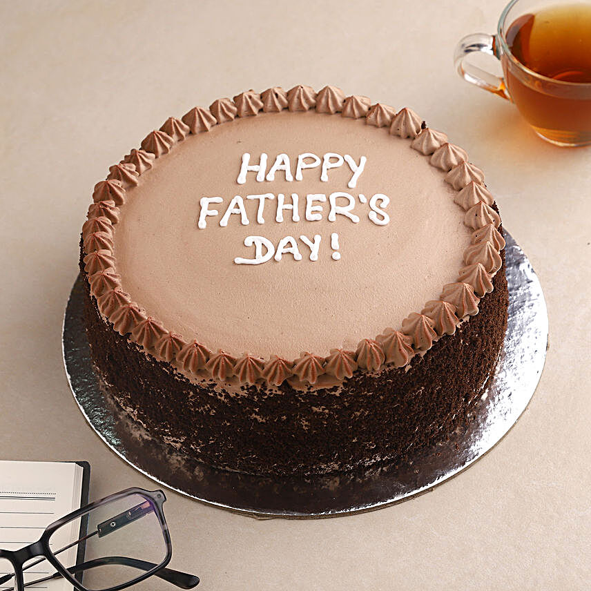 Happy Fathers Day Chocolates Cake:Send Fathers Day Gifts to Noida