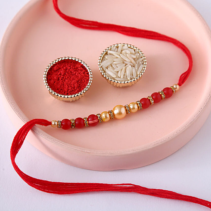 Sneh Minimalistic Design Pearl Rakhi