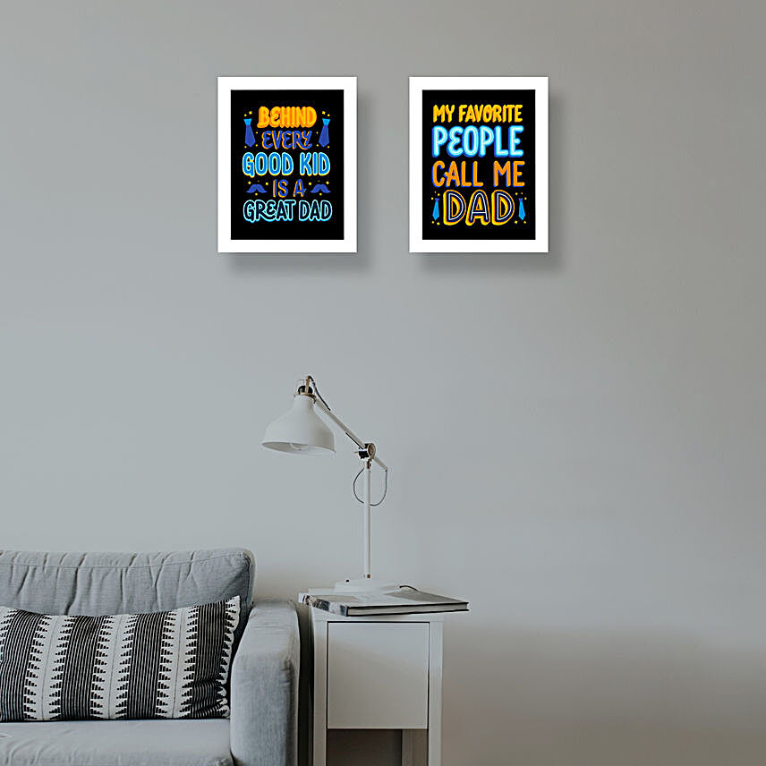 Great Dad Wall Frames Set of 2