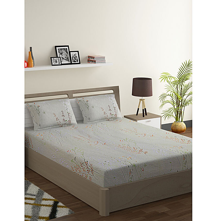 Swayam Premium Cotton 160 TC Double Bedsheet and Pillow Covers