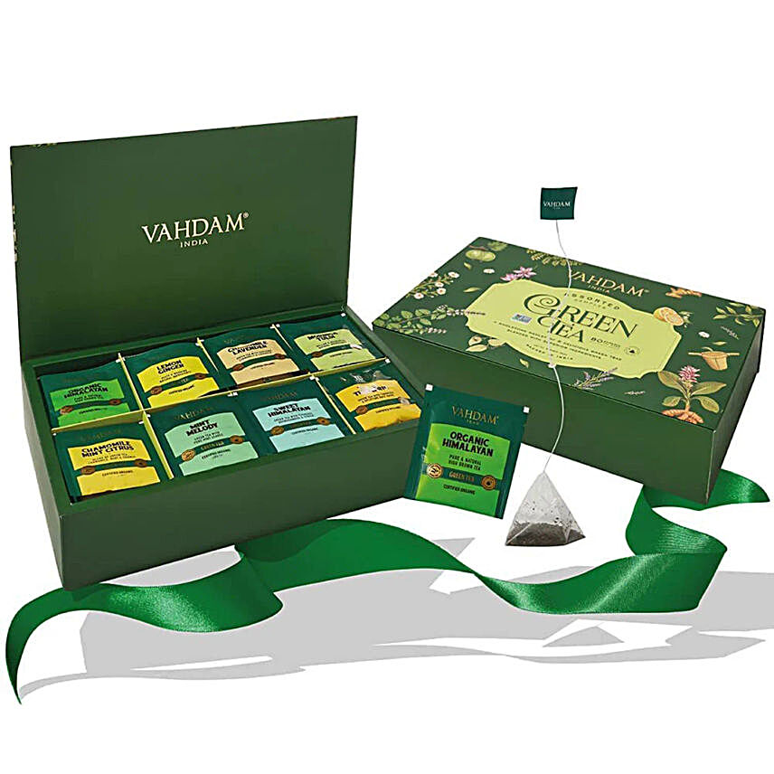Vahdam Organic Green Tea Sampler Pack