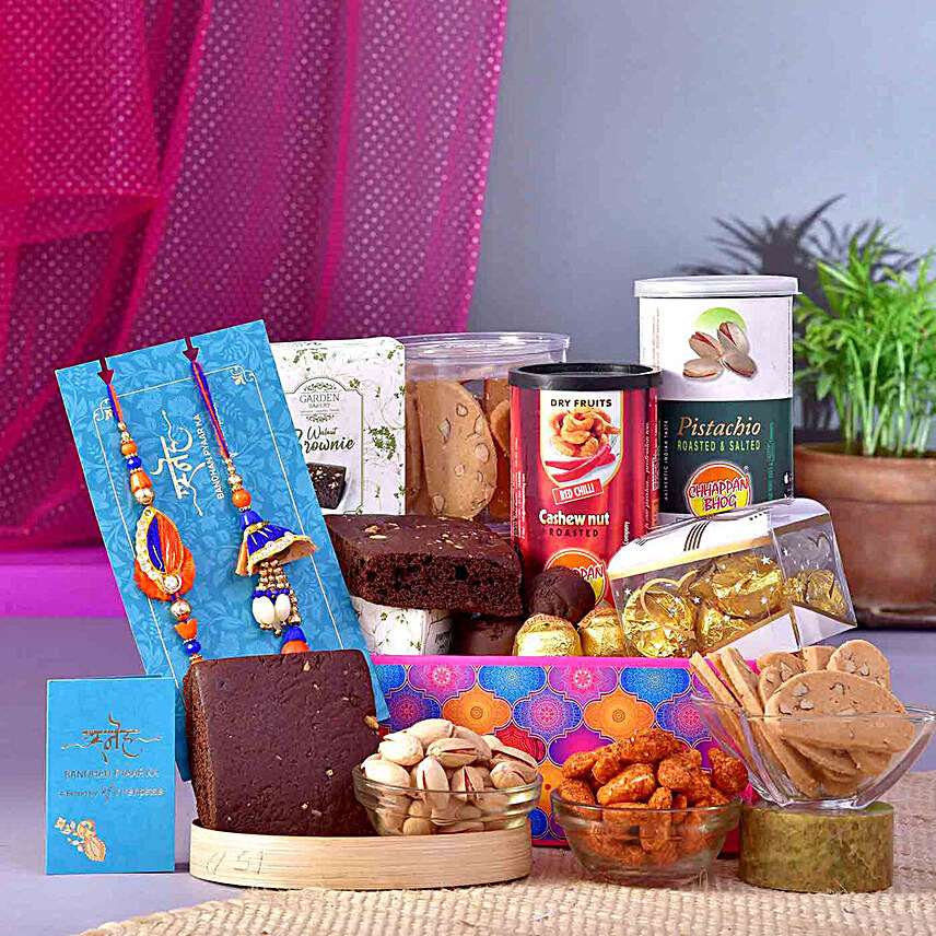Sneh Bhaiya Bhabhi Rakhi Set and Tasty Treats