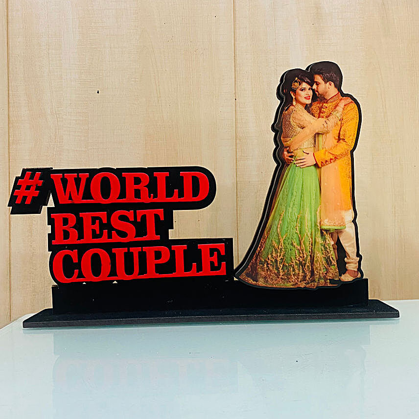 Personalised Worlds Best Couple Table Top:Personalised Home-decor