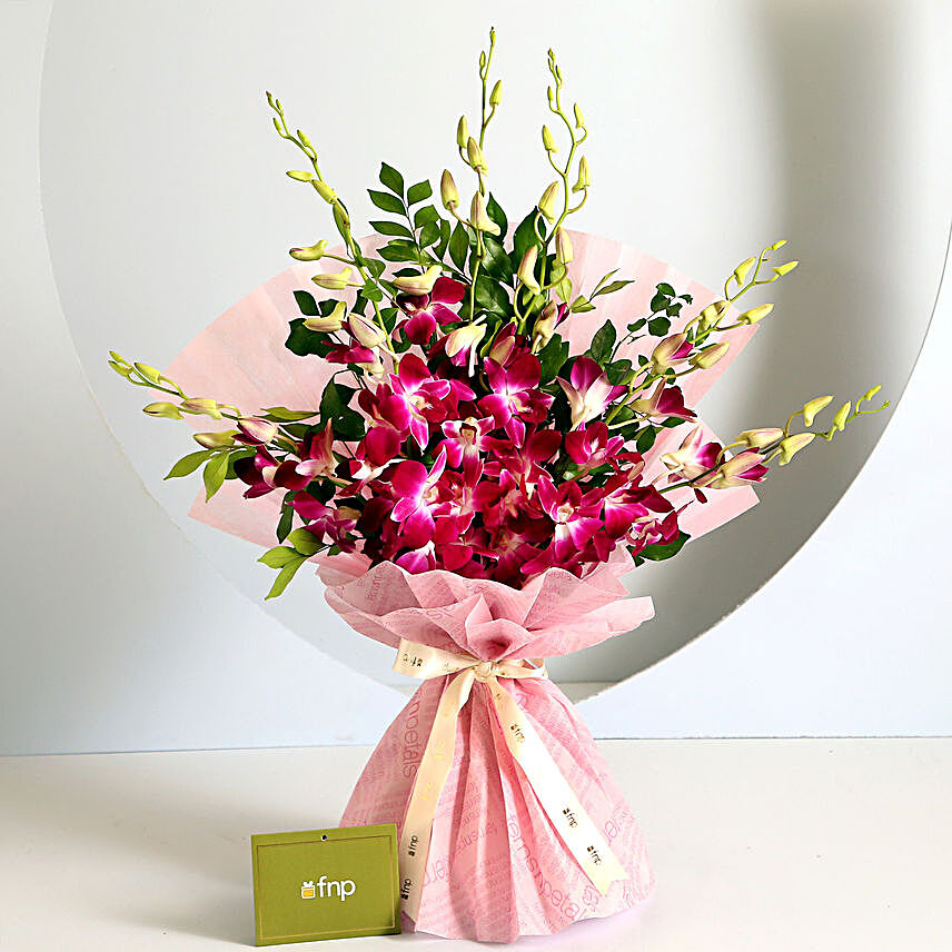 Enchanting Orchids Bouquet:Flower Delivery In Hyderabad