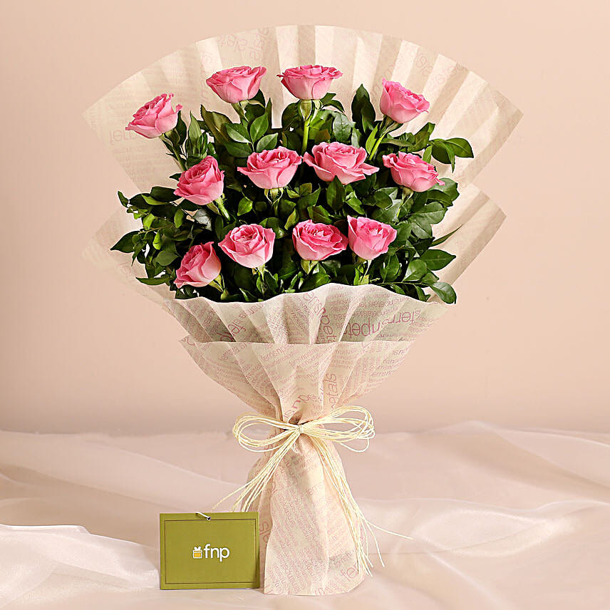 Sweet Memories Pink Roses Bouquet