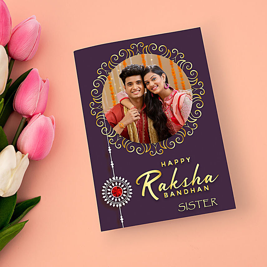 Personalised Rakhi Greeting Card For Sister