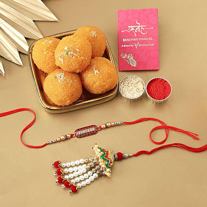 rakhi set with sweet for brother online