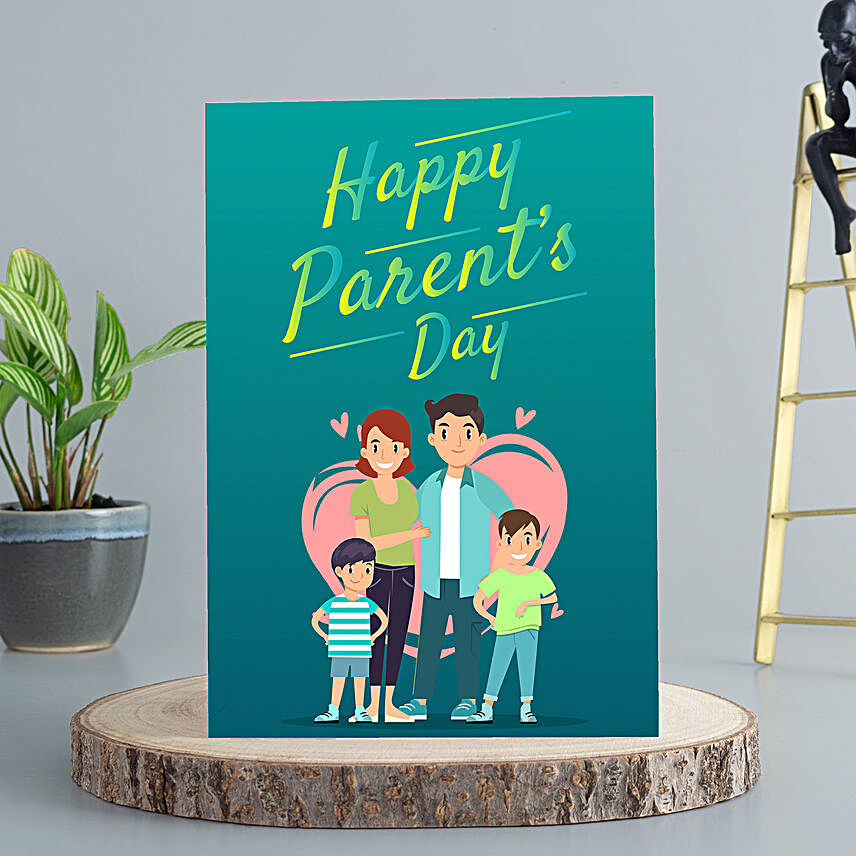 Best Parents Greeting Card and Personalised Frame 