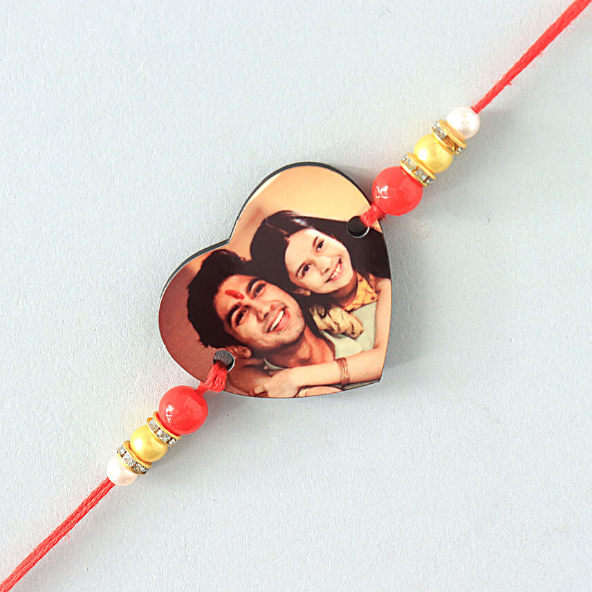 Heart Shaped Personalised Rakhi