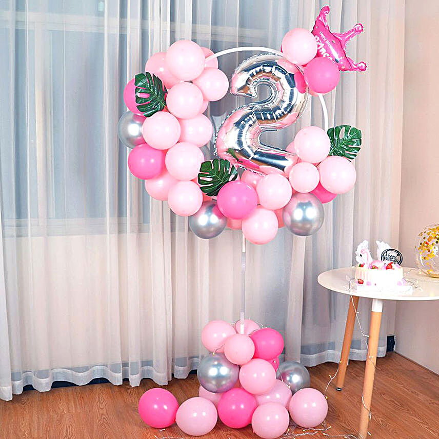Princess B'day Personalised Balloon Ring Stand