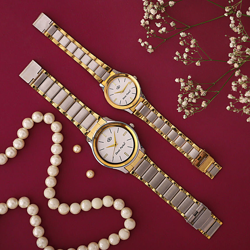 Denis Parker Bandhan Couple Watch Set:Stylish Unisex Watches