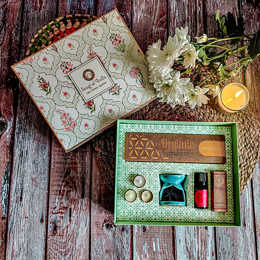 Meditation n Pooja Oragnic Goodness Box:Gift Hampers: Happiness Multiplied