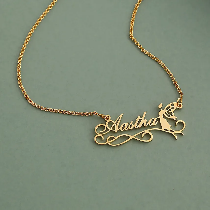 Personalised Angel Name Necklace