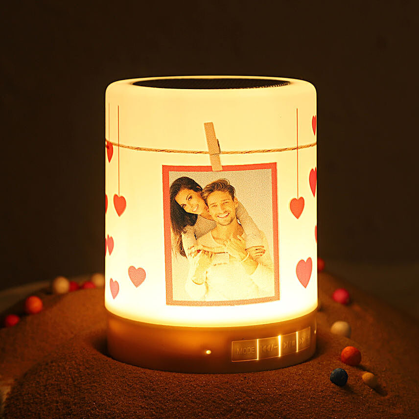 personalised bluetooth led speaker:Anniversary Gifts: Made in Heaven