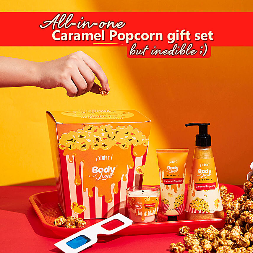 Plum BodyLovin Caramel Popcorn N Chill Gift Kit