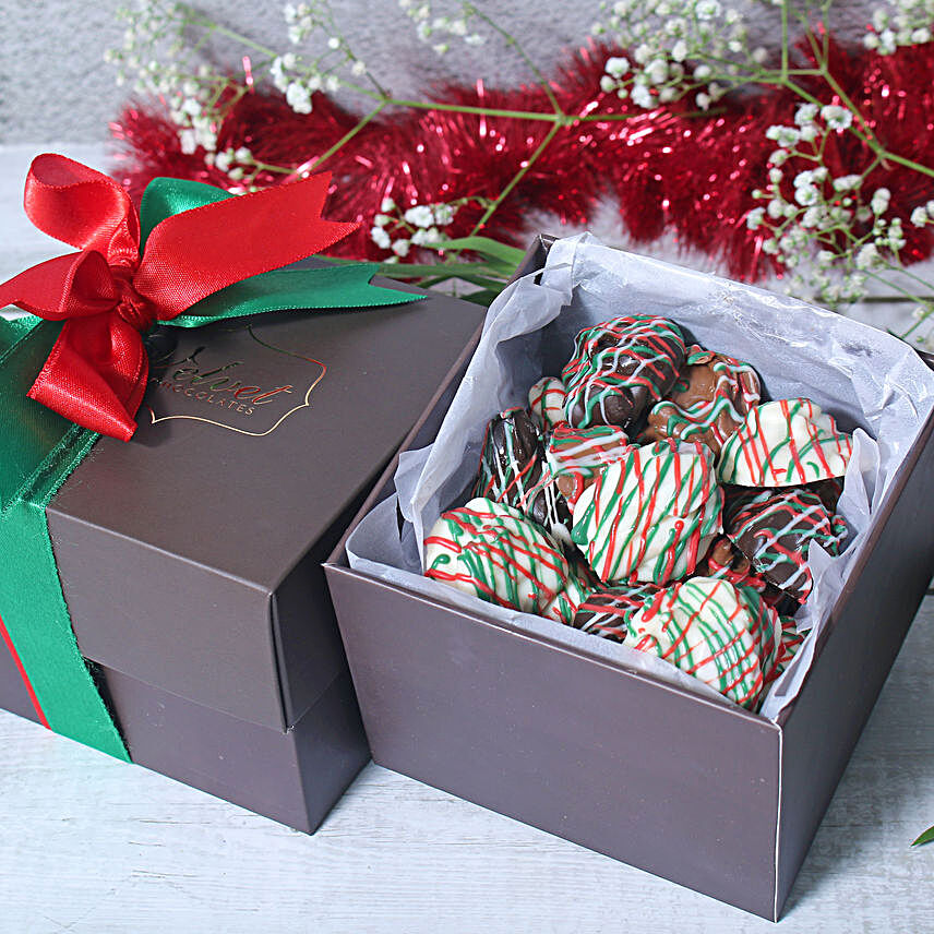 Jolly Christmas Almond Rocks Box:Secret Santa Gift Ideas