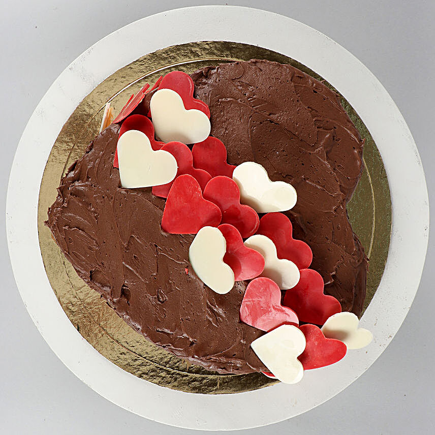 Online Choco Hearts Love Designer Cake Eggless