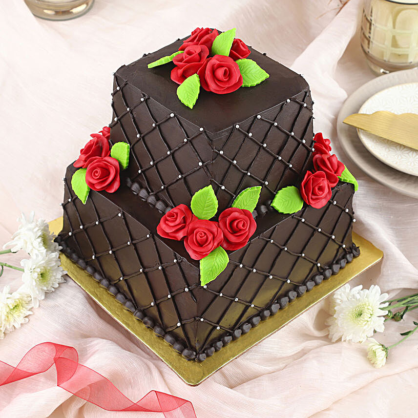 happy 5th anniversary designer cake 3kg:Cake Delivery