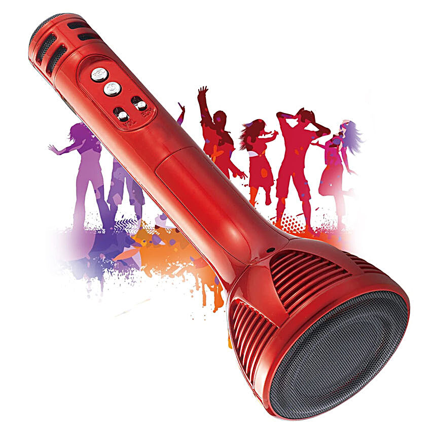 Bluetooth Karaoke Mic- Red