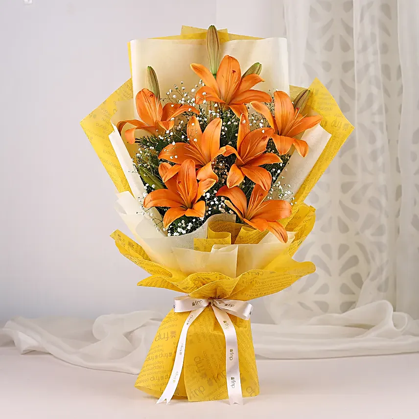 Adding Sunshine Floral Bouquet:Send Wedding Gifts to Bengaluru