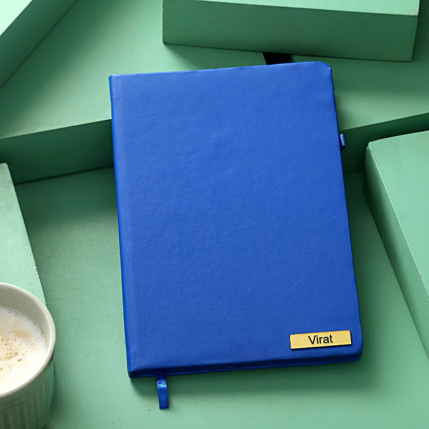 Buy Blue Custom Diary:Personalised Engraved