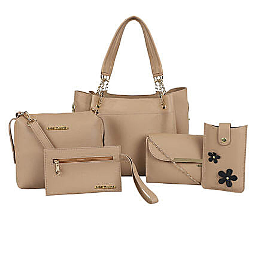 Bagsy Malone N Womens Tote Combo of 5:Handbags and Wallets