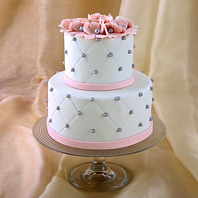 Buy/Send Pink Bow Tier Truffle Cake Online- FNP