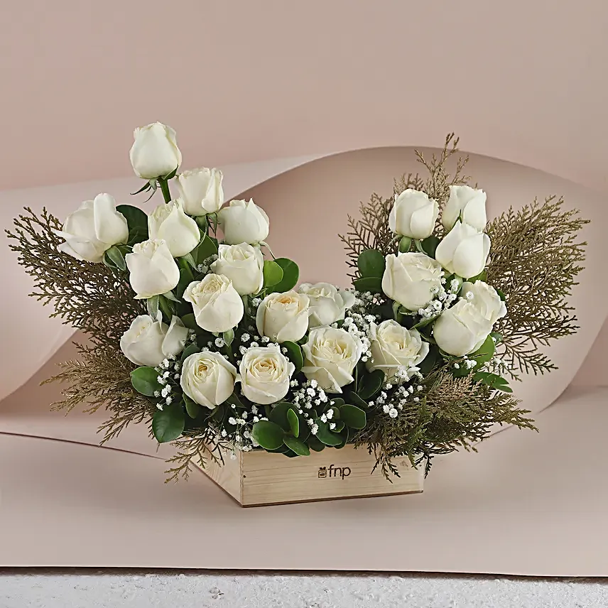 white roses