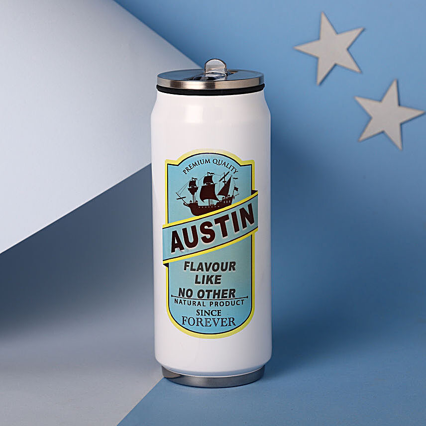 Personalised Quirky Can Style Bottle