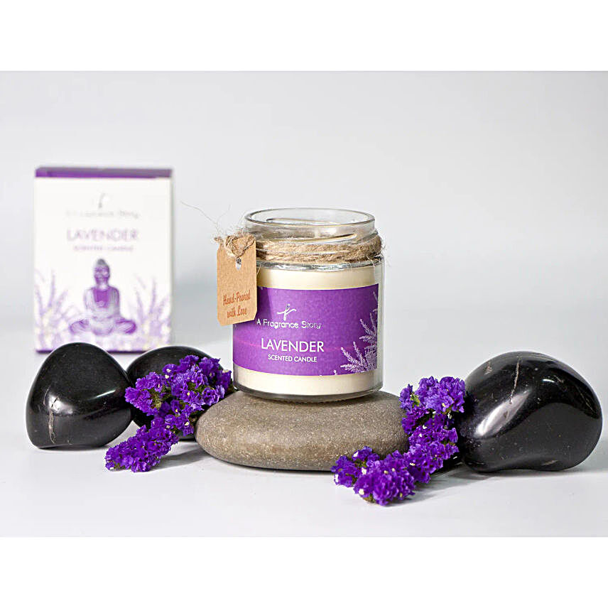 Soothing Lavender N Scented Candle:Home Decor Gifts for Christmas