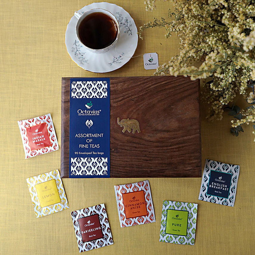 Assorted Teabags Wooden Box