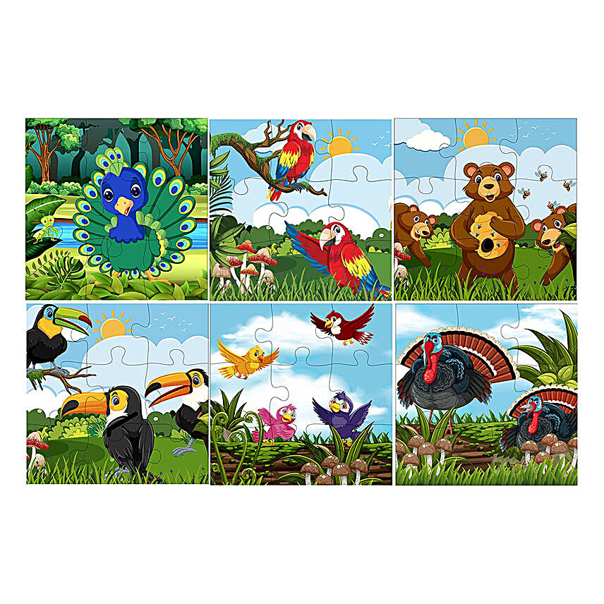 Fiddlys Wood Animal Puzzles
