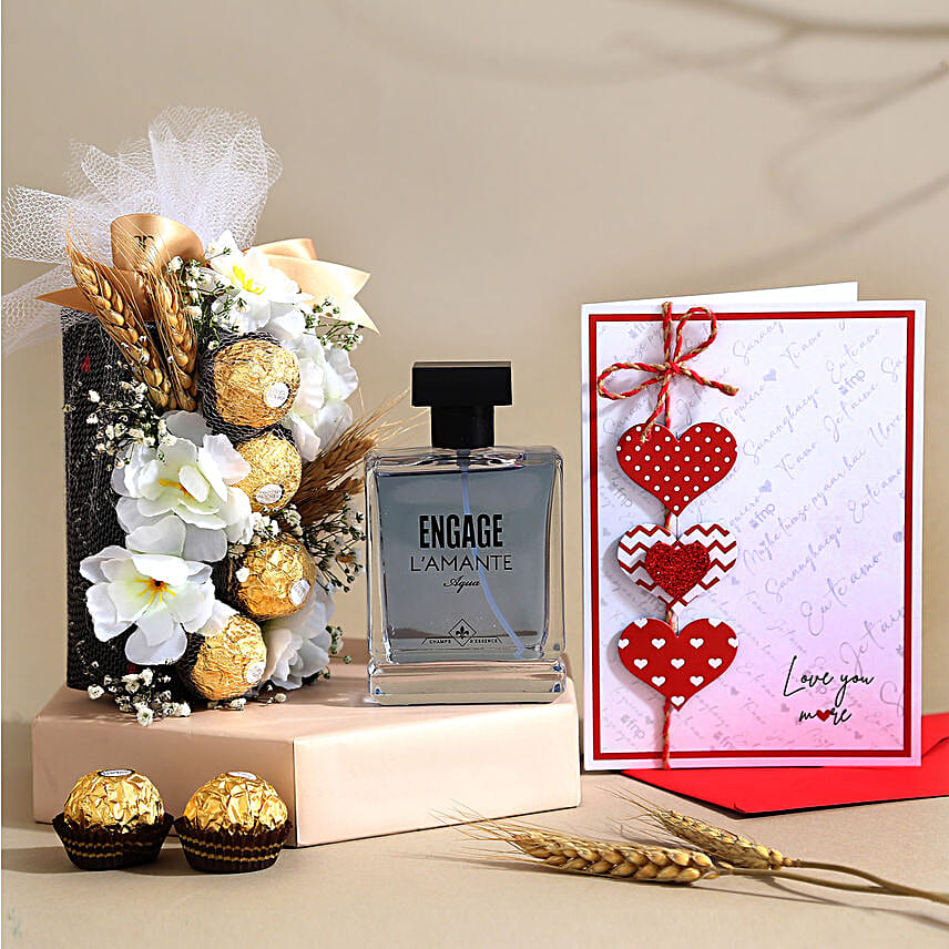 Aromatic Love You More Chocolatey Hamper for Men