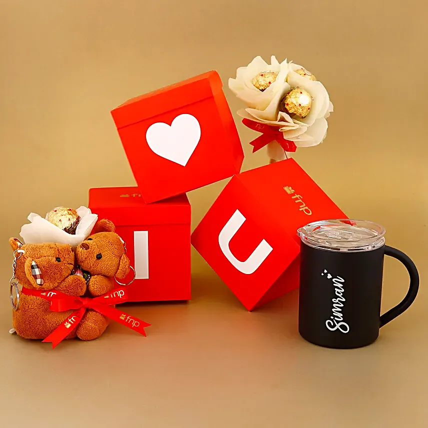 Personalised Perfect Love Hamper:Send Gifts for Hug Day