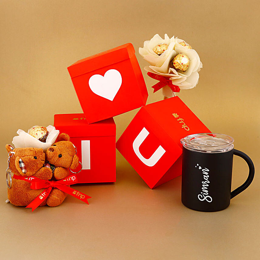 Gepersonaliseerde perfecte liefdesmand: knuffeldaggeschenken