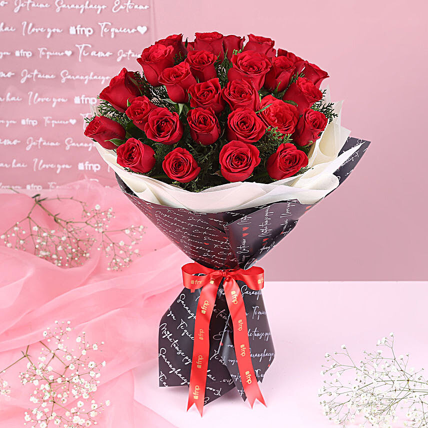 Language Of Love Bouquet:Valentines Day Flowers