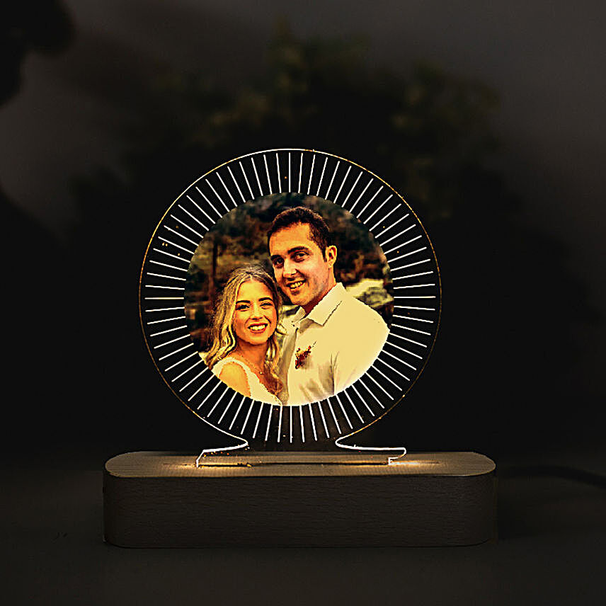 Personalised Glow Night Lamp:Send Gifts for Hug Day