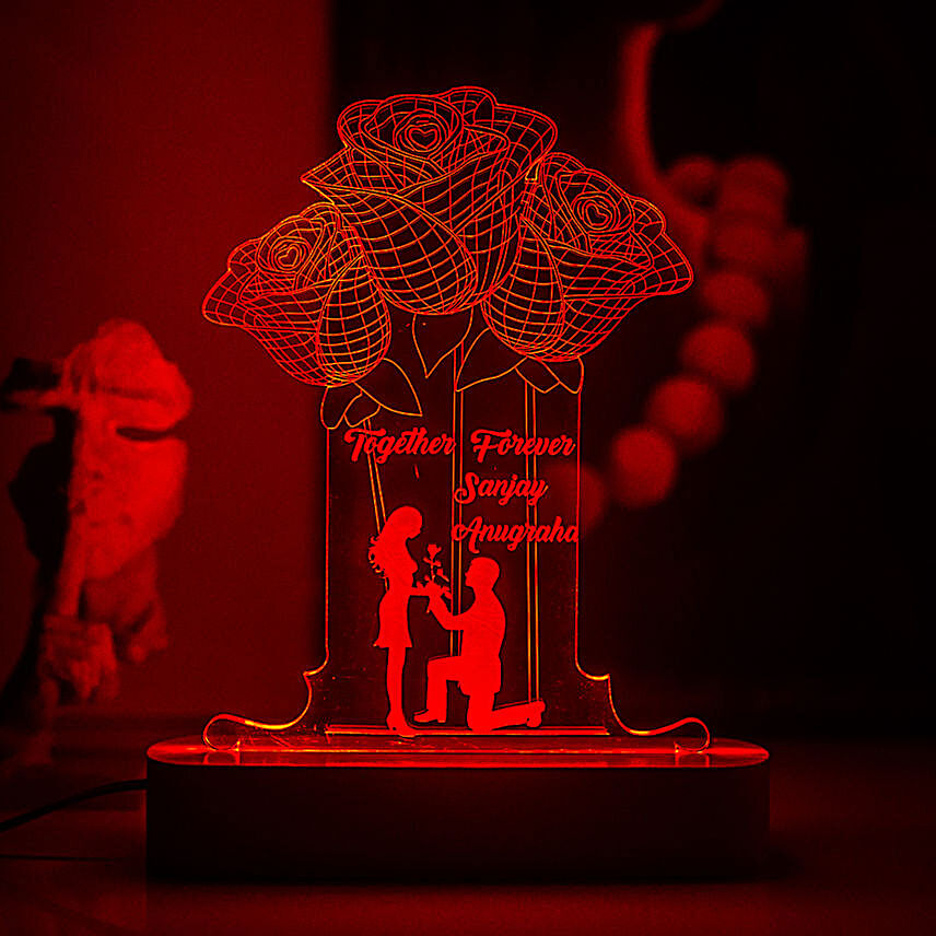 Personalised Romantic Proposal Night Lamp:Propose Day Gifts