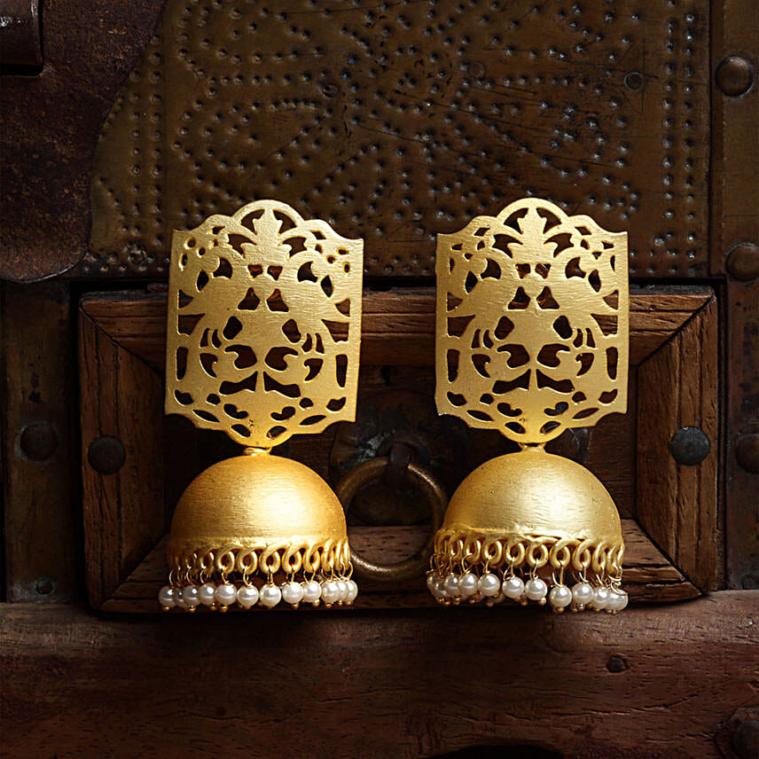 PANASH Dome Shaped Jhumkas