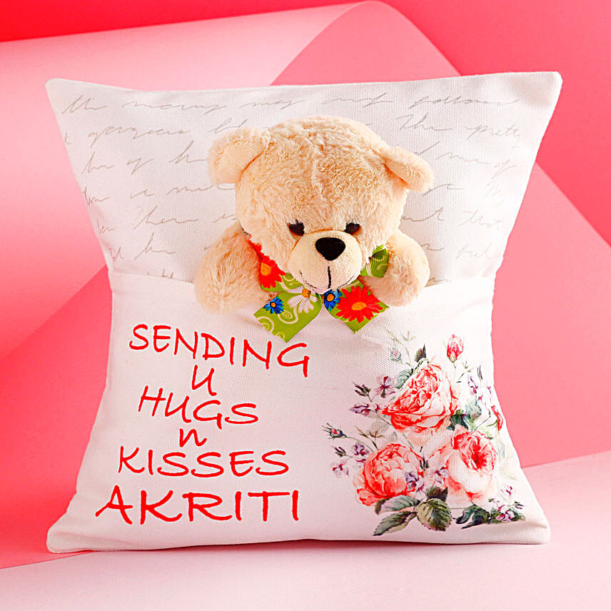 Personalised Hugs N Kisses Gift:Teddy Day Gifts