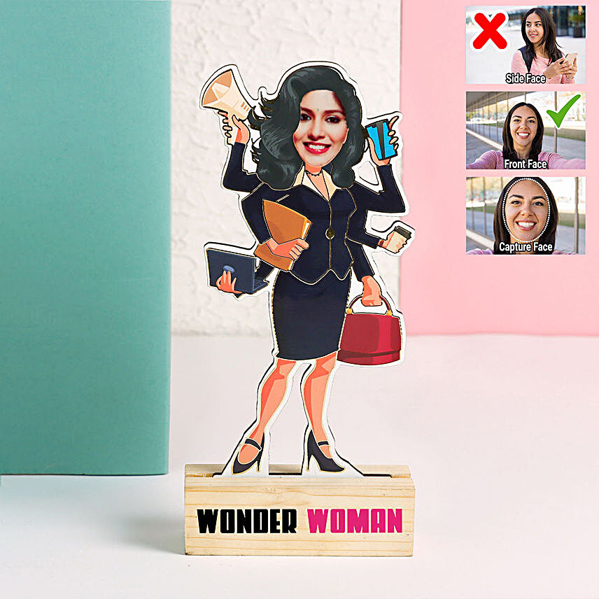 Personalised Office Girl Caricature:Women's Day Gifts