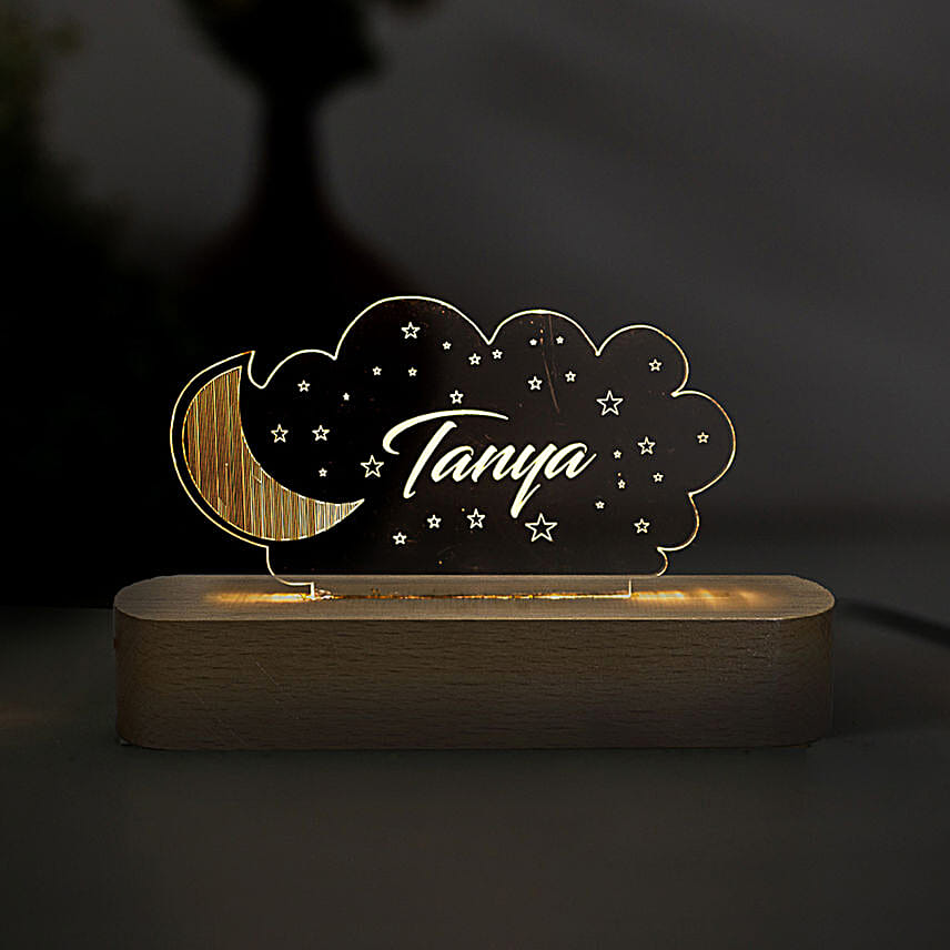 Personalised Moon Stars Night Lamp