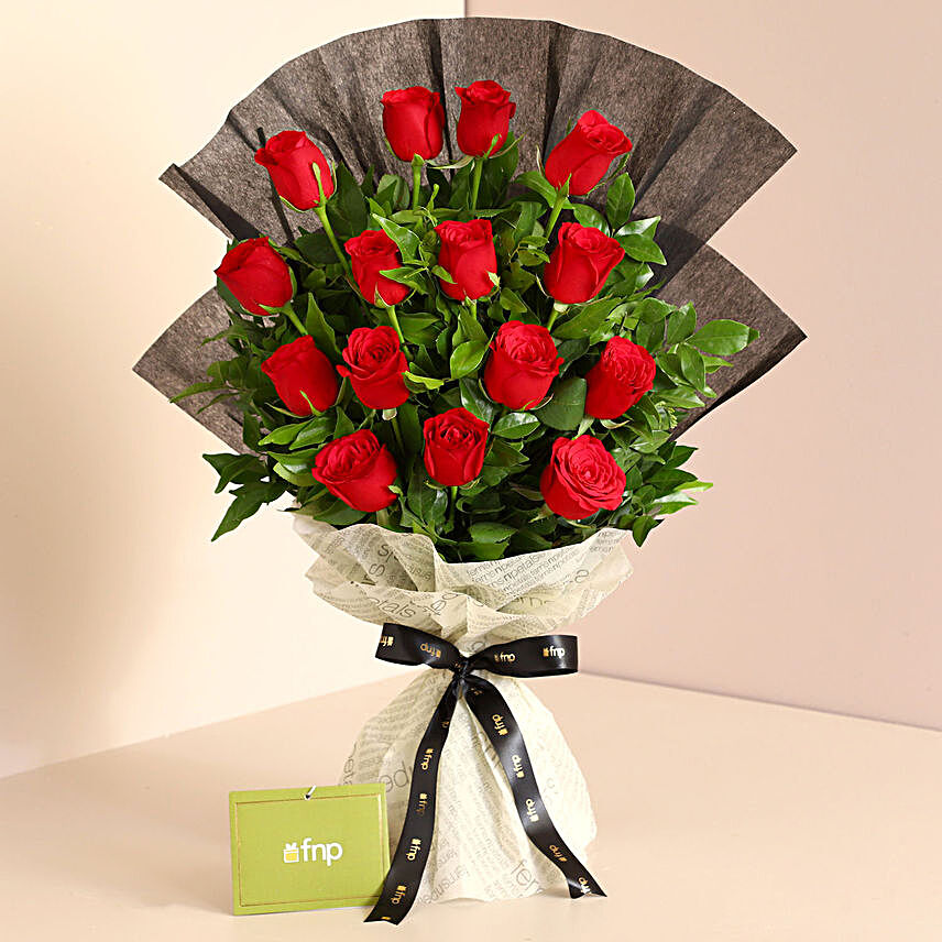 Touch Of Luxury Red Color Roses Bouquets:Magnificent Rose Bouquets